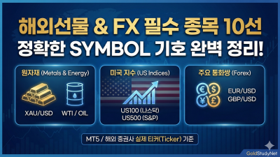 FX 필수 종목 10선 (Symbol)