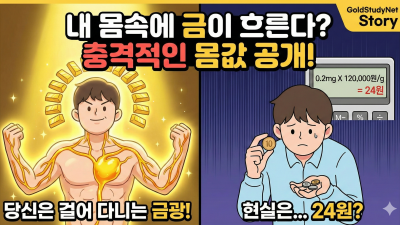 내 피에 흐르는 금의 정체부터 충격적인 '몸값' 계산